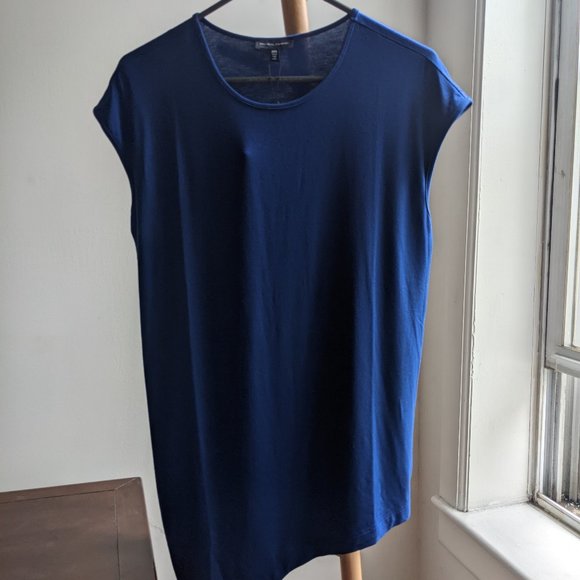 Universal Standard Liquid Crew Neck Genevette Top (Blue Pansy, 2XS) - Picture 1 of 6